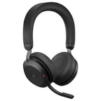 Jabra Evolve2 75 Wireless Headset, 8-Microphone, Active Noise Cancelling, USB-C Bluetooth Adapter, Microsoft Teams Compatible, Black