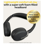 Jabra Evolve2 65 Flex Wireless Stereo Headset, Bluetooth, Hybrid ANC, Noise-Cancelling Microphones, Black