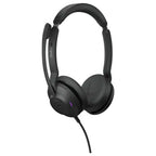 Jabra Evolve2 30 SE Wired Dual-Ear Headphones with Microphone for Work, USB-A and USB-C, Microsoft Teams Certified, Black