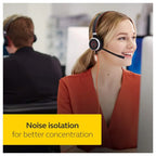 Jabra Evolve 40 Professional Wired Headset Stereo UC-Optimized, 3.5mm Jack and USB Connection