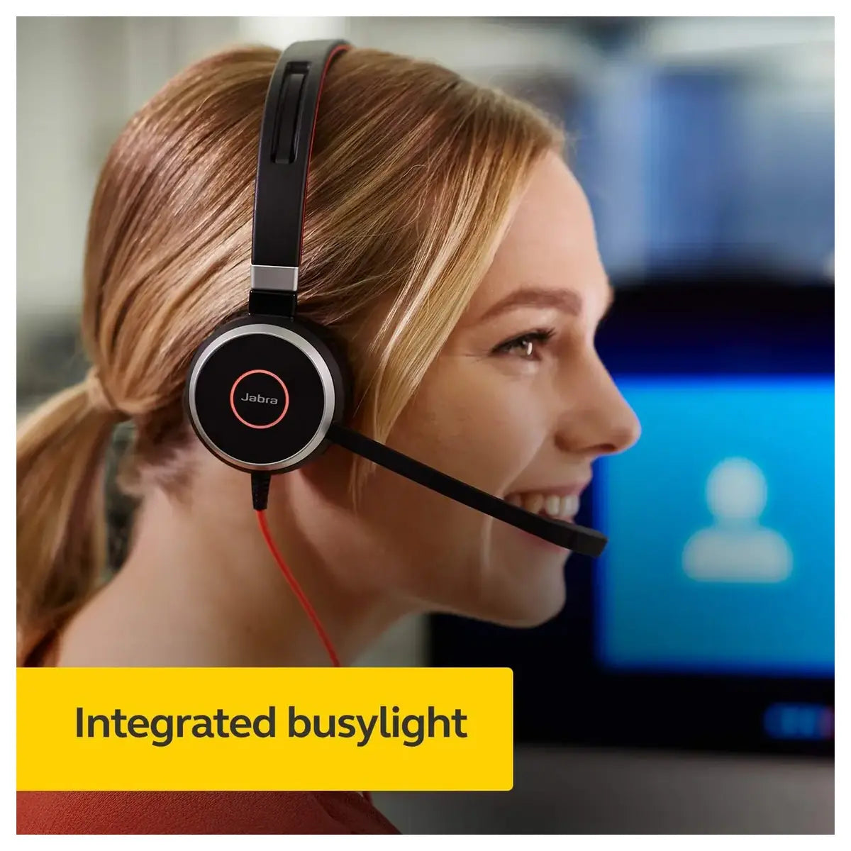 Jabra Evolve 40 Professional Wired Headset Stereo UC-Optimized, 3.5mm Jack and USB Connection