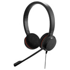 Jabra Evolve 20 Wired Headset Dual-Ear, USB-C and USB-A, Call Control, Black