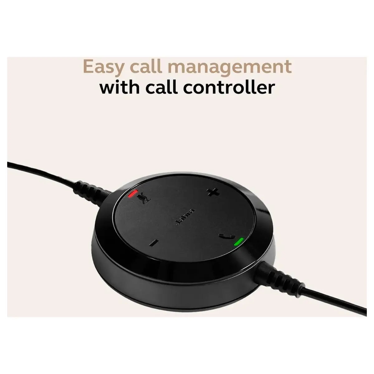 Jabra Evolve 20 Wired Headset Dual-Ear, USB-C and USB-A, Call Control, Black