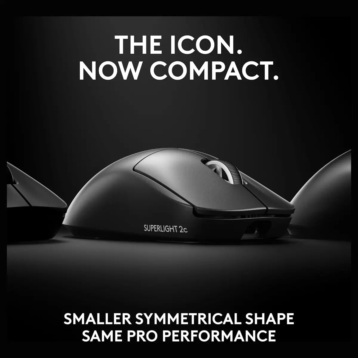 Logitech G PRO X Superlight 2c Lightspeed Gaming Mouse, 44K DPI, Up To 8kHz Polling, Black