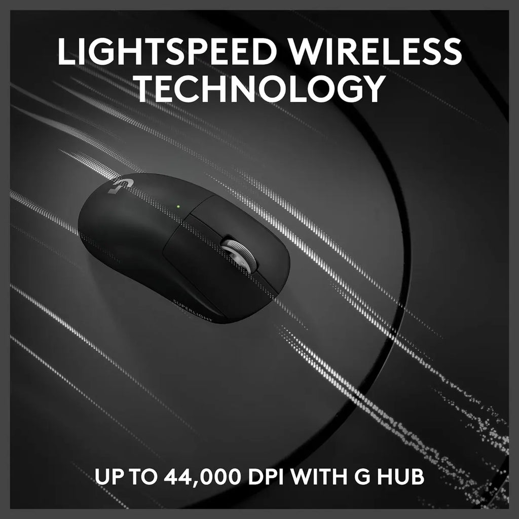 Logitech G PRO X Superlight 2c Lightspeed Gaming Mouse, 44K DPI, Up To 8kHz Polling, Black