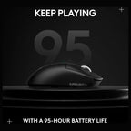 Logitech G PRO X Superlight 2c Lightspeed Gaming Mouse, 44K DPI, Up To 8kHz Polling, Black