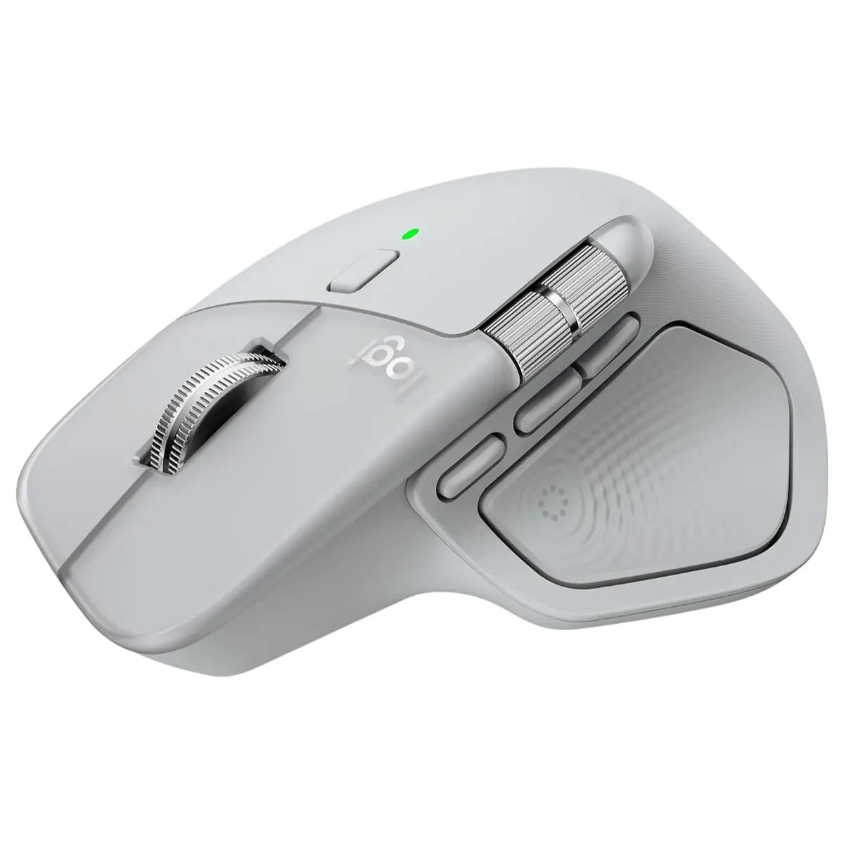 Logitech MX Master 4 Ergonomic Wireless Mouse, Bluetooth, USB-C Charging, Haptic Feedback, Ultra-Fast Scrolling, Pale Grey