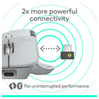 Logitech MX Master 4 Ergonomic Wireless Mouse, Bluetooth, USB-C Charging, Haptic Feedback, Ultra-Fast Scrolling, Pale Grey