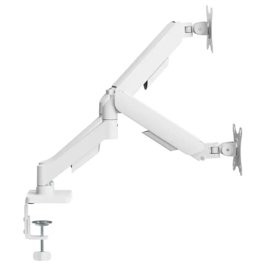 MXG EMA-24W Economical Mechanical Spring Dual Monitor Arm White
