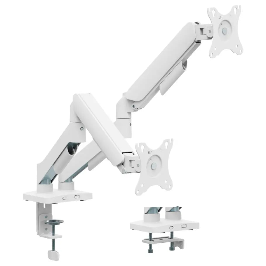MXG EMA-24W Economical Mechanical Spring Dual Monitor Arm White