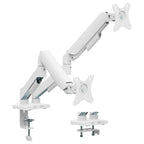 MXG EMA-24W Economical Mechanical Spring Dual Monitor Arm White