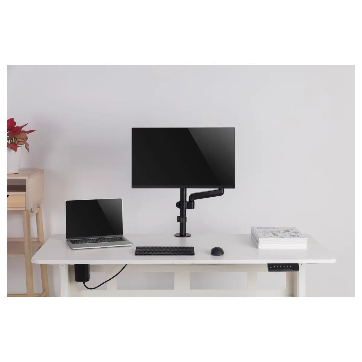 MXG PMA-12 Single Monitor Pole-Mounted Spring-Assisted Monitor Arm