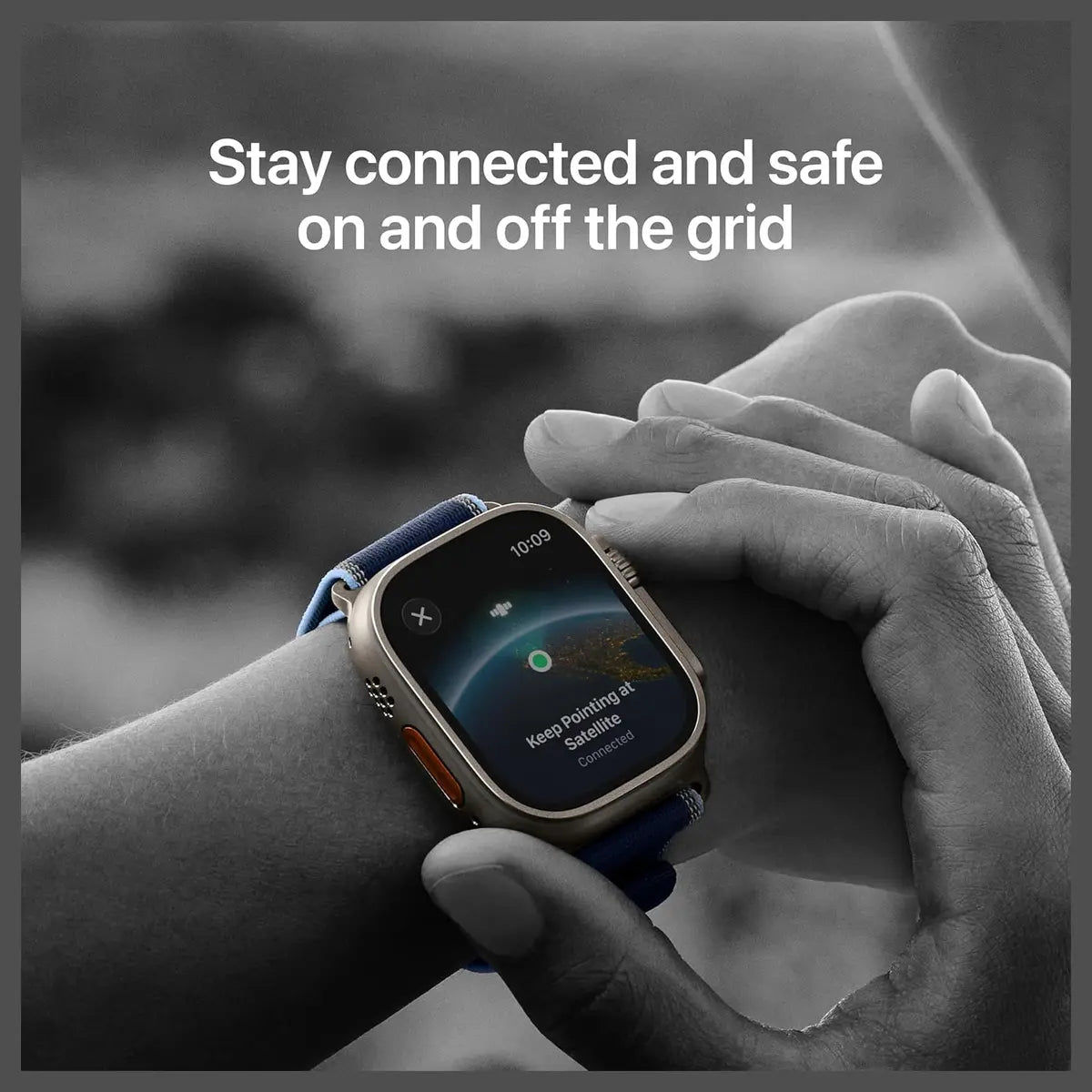 Apple Watch Ultra 3 Running And Multisport Smartwatch 49mm Rugged Titanium Case Black Ocean Band