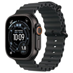 Apple Watch Ultra 3 Running And Multisport Smartwatch 49mm Rugged Titanium Case Black Ocean Band