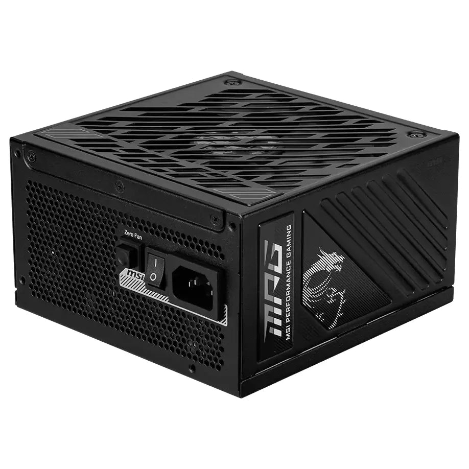 MSI MPG A850GS PCIE5 Power Supply 850W 80 PLUS Gold Full Modular, Native 12V-2x6, Dual-Color 12V-2x6 Cable