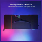 MXG MGD-01R RGB Electric Sit-Stand Gaming Desk Black | Free Shipping