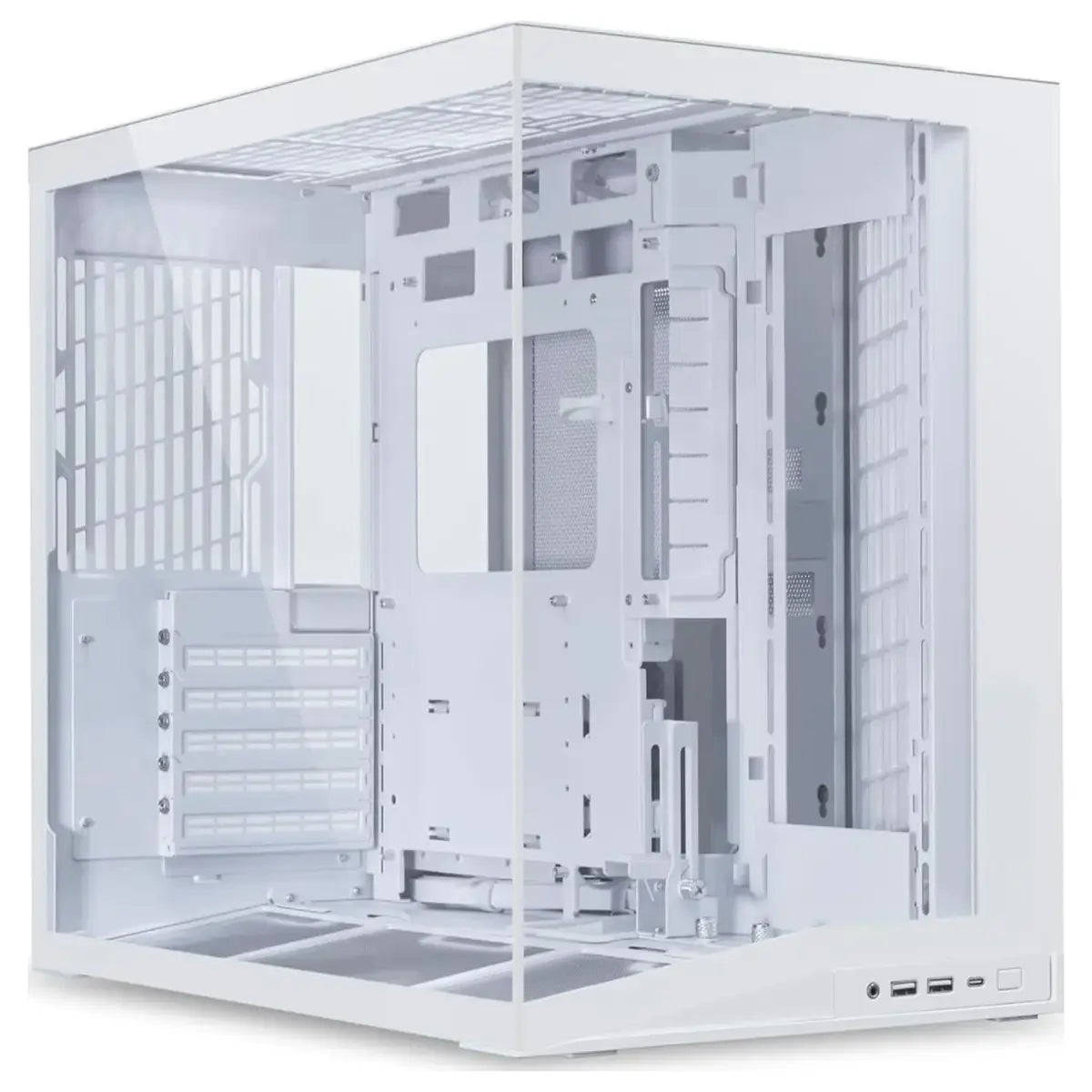 Lian Li O11 Dynamic Mini V2 Compact ATX Mid-Tower Airflow Computer Case White G99.O11DMIV2W.00