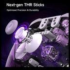 EasySMX D10 Wireless Gamepad Pro, Tri-Mode Connectivity, TMR Anti-Drift Joysticks, 1000Hz Polling Rate, Farout Purple