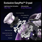 EasySMX D10 Wireless Gamepad Pro, Tri-Mode Connectivity, TMR Anti-Drift Joysticks, 1000Hz Polling Rate, Farout Purple