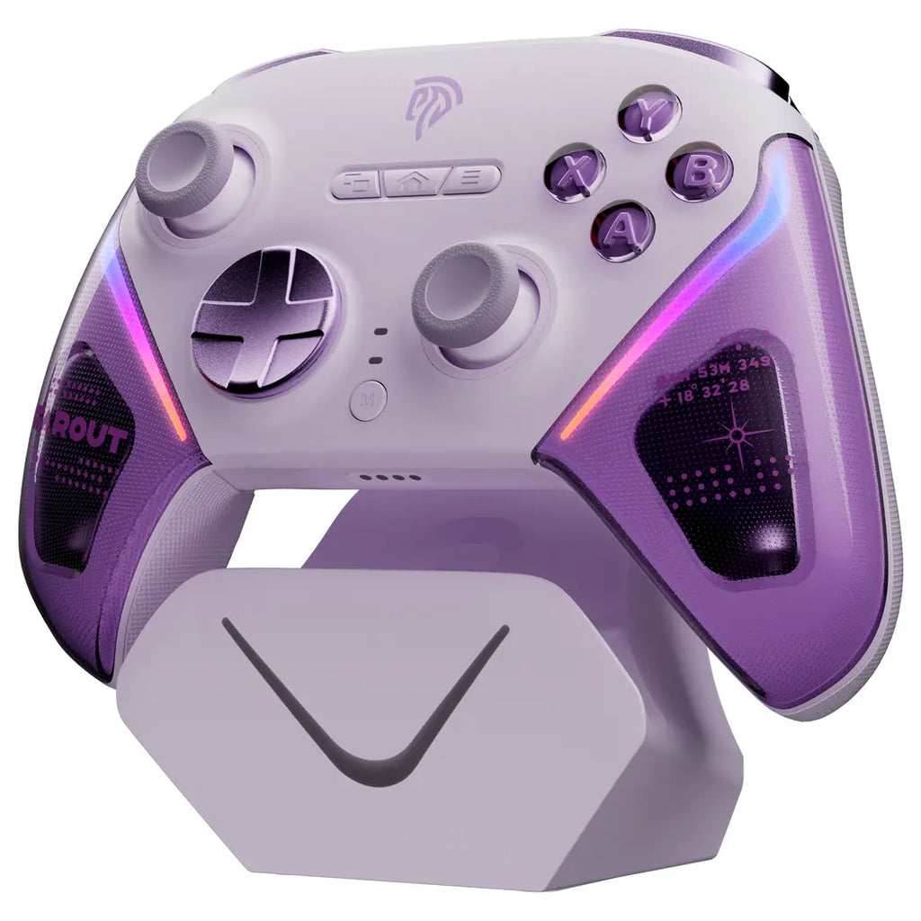 EasySMX D10 Wireless Gamepad Pro, Tri-Mode Connectivity, TMR Anti-Drift Joysticks, 1000Hz Polling Rate, Farout Purple