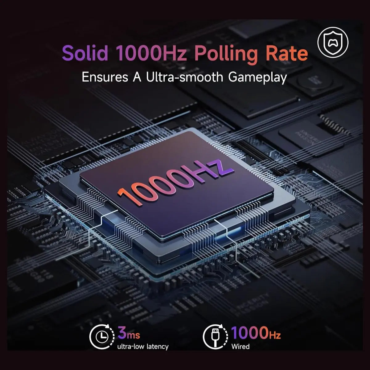 EasySMX X20 Wireless Gaming Controller, RGB Backlit, 2-Stage Hall Effect Stick, 1000Hz Polling Rate, 6-Axis Gyro, Mech Buttons
