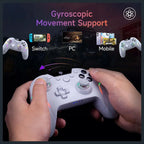 EasySMX X20 Wireless Gaming Controller, RGB Backlit, 2-Stage Hall Effect Stick, 1000Hz Polling Rate, 6-Axis Gyro, Mech Buttons