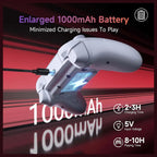 EasySMX X20 Wireless Gaming Controller, RGB Backlit, 2-Stage Hall Effect Stick, 1000Hz Polling Rate, 6-Axis Gyro, Mech Buttons