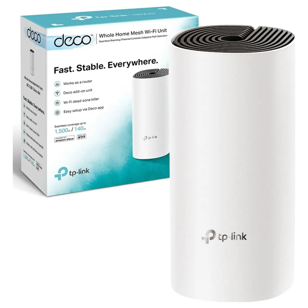 TP-Link Deco M4 Whole Home Mesh Wi-Fi System, AC1200 Up To 1167Mbps, 1-Pack