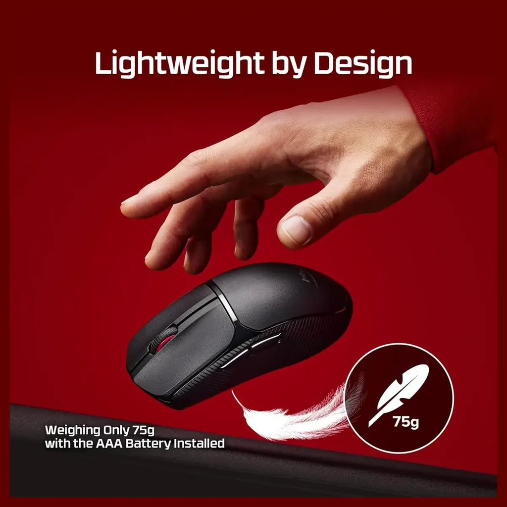 HyperX Pulsefire Fuse Wireless Gaming Mouse 12000 DPI RGB Lighting Black 75g A1KY6AA