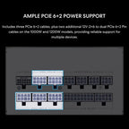 Lian Li SX Platinum 850W Power Supply Full Modular ATX 3.1 PCIe 5.1 White SX0850P.W