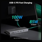 Ugreen Revodok Pro 313 Laptop Docking Station 13-in-1 4K Triple Display USB C Dock Dual HDMI and DP 10Gbps 100W PD Gigabit Ethernet SD and TF Card Reader