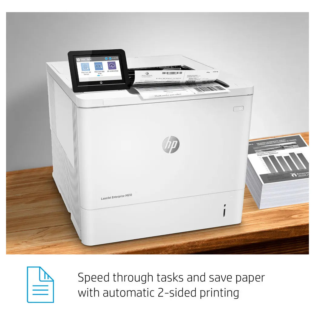 HP LaserJet Enterprise M610dn Monochrome Printer, 55 Ppm, 1200x1200 Dpi, Automatic 2-Sided Printing (Official Warranty)