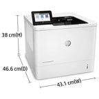 HP LaserJet Enterprise M611DN Monochrome Printer, 65ppm, 1200x1200dpi, Auto Duplex, USB-B Ethernet