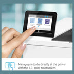 HP LaserJet Enterprise M611DN Monochrome Printer, 65ppm, 1200x1200dpi, Auto Duplex, USB-B Ethernet