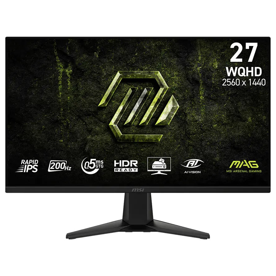 MSI MAG 275QF E20 Monitor 27 Inch WQHD 200Hz 0.5ms Rapid IPS HDR Ready