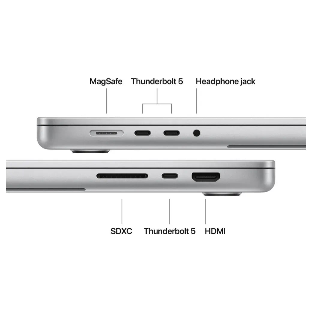 Apple MacBook Pro 16 Inch Apple M5 Max 18-Core Chip 48GB Unified RAM 2TB SSD macOS Silver MGE94