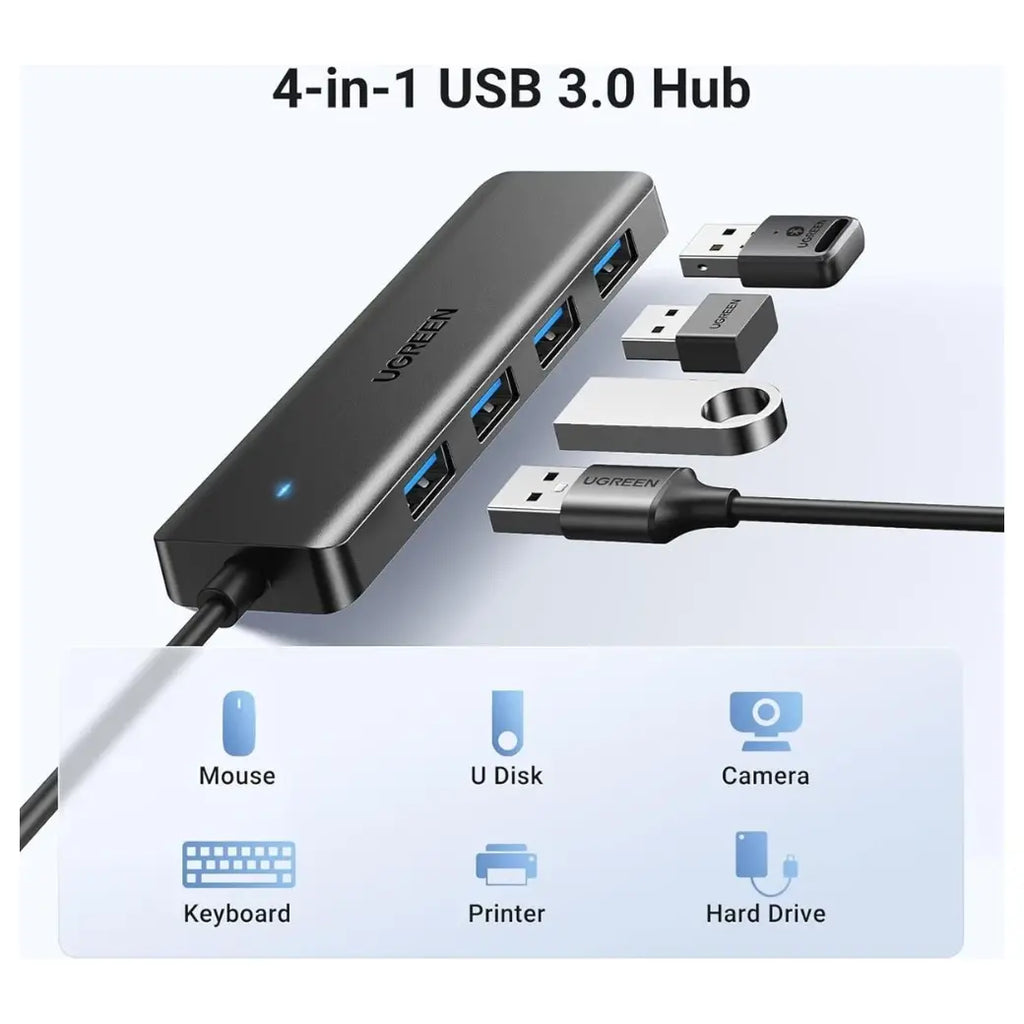 UGREEN 25851 USB 3.0 HUB 4-Port USB-A Splitter Up To 5Gbps