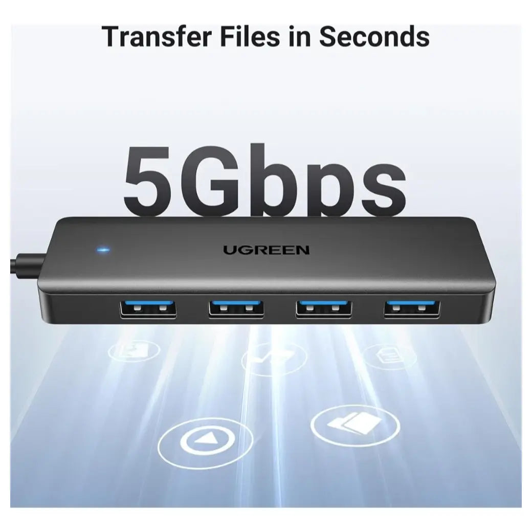 UGREEN 25851 USB 3.0 HUB 4-Port USB-A Splitter Up To 5Gbps
