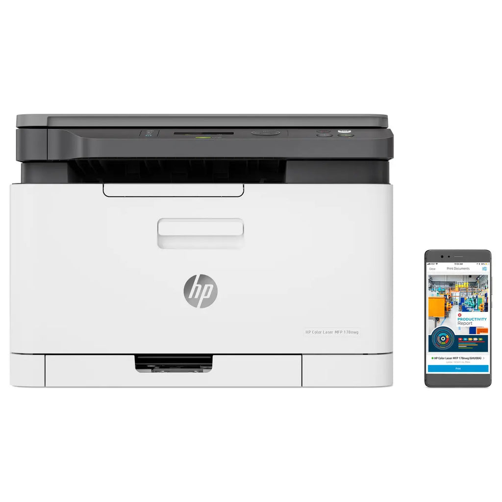 HP Color Laser 178NW Multifunction Printer, Print Copy Scan, Wi-Fi, USB 2.0 Ethernet (Official Warranty)