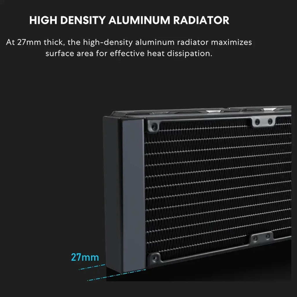 Lian Li Galahad II Lite AIO ARGB Liquid CPU Cooler 360mm Radiator, 3x28mm ARGB Fans, LGA1851 LGA1700 AM5 AM4 Black G89.GA2L36RB.00