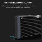 Lian Li Galahad II Lite AIO ARGB Liquid CPU Cooler 360mm Radiator, 3x28mm ARGB Fans, LGA1851 LGA1700 AM5 AM4 Black G89.GA2L36RB.00