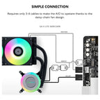 Lian Li Galahad II Lite AIO ARGB Liquid CPU Cooler 360mm Radiator, 3x28mm ARGB Fans, LGA1851 LGA1700 AM5 AM4 Black G89.GA2L36RB.00
