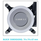Lian Li Galahad II Lite AIO ARGB Liquid CPU Cooler 360mm Radiator, 3x28mm ARGB Fans, LGA1851 LGA1700 AM5 AM4 Black G89.GA2L36RB.00