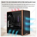 Lian Li Lancool 217 Mid-Tower ATX PC Case With 5 PWM Fans White G99.LAN217W.00