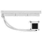 Lian Li Galahad II LCD 360 ARGB AIO 360mm Liquid CPU Cooler, 2.88 Inch IPS LCD, Asetek 8th Gen Pump, White G89.GA2ALCD36W.00