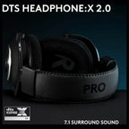 Logitech G PRO X SE Gaming Headset Wired, Detachable Mic, DTS Headphone:X 7.1, Memory Foam Ear Pads, 50mm Drivers, USB DAC, 981-001472
