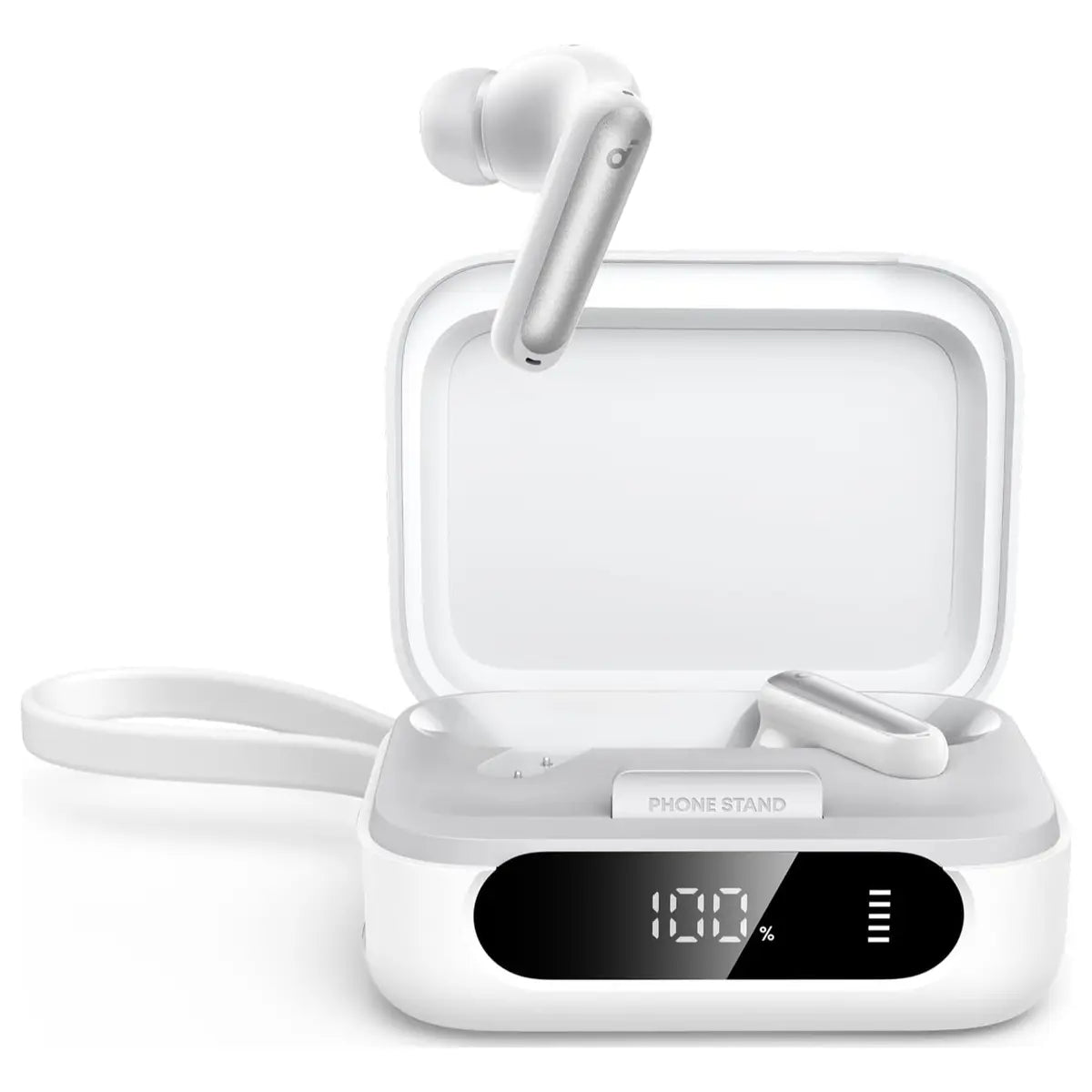 Soundcore P41i By Anker Adaptive Noise Cancelling Earbuds with Portable Phone Charger, 12H Playtime 192H with Case, White A3937H21
