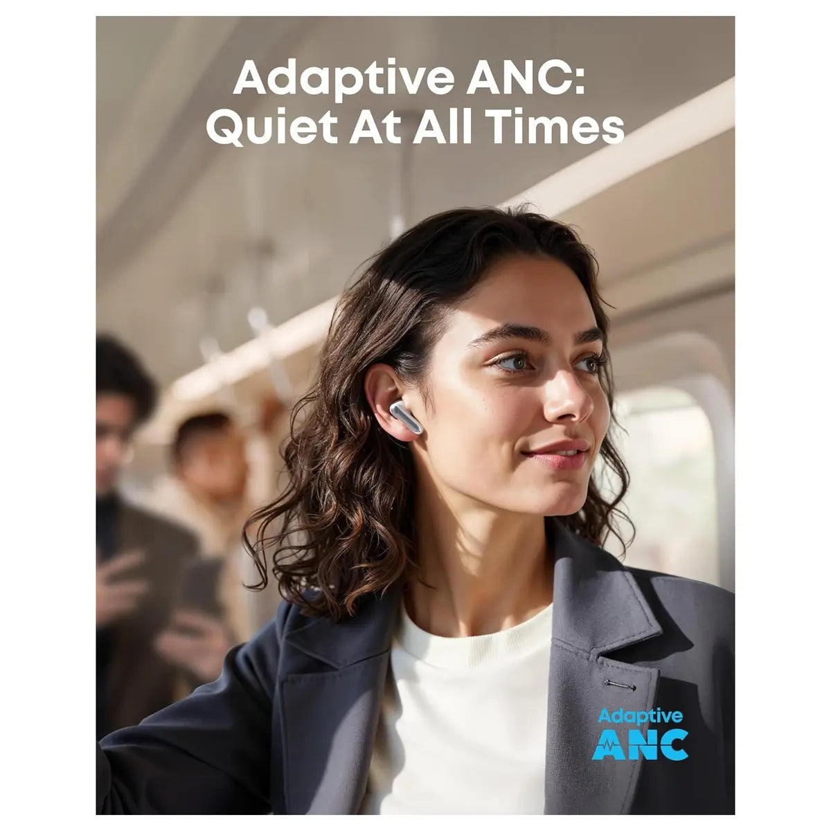 Soundcore P41i By Anker Adaptive Noise Cancelling Earbuds with Portable Phone Charger, 12H Playtime 192H with Case, White A3937H21