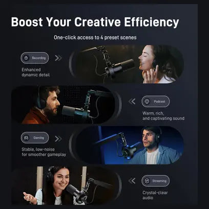 MAONO PD300X Dynamic Microphone USB and XLR Connection