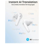Soundcore R60i NC Wireless Earbuds Adaptive Noise Cancelling Hi-Res Audio With LDAC White